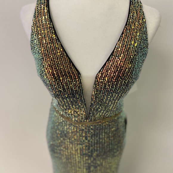 GLOW Dress Gunmetal Size 6 New With Tags - Picture 3 of 10